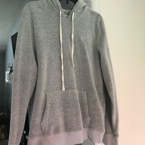 Hollister gray fleece hoodie